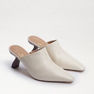 Sam Edelman Skya Ivory Leather Mule New In Box